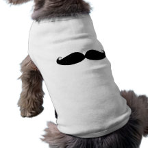 Chemise d'animal familier de moustache manteau pour chien