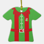 chemise de bowling de lanceur d'elfe ornements de noël