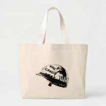 Chemise de camp d'homme de casque de guerre sac de toile