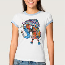 Chemise de Girl´s d'éléphant de Trunky