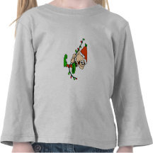 Chemise de Sleave d'enfant en bas âge de Noël d'El T-shirt