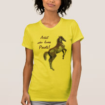 Chemise folle de Cheval-Amant de peinture de Pinto T-shirt