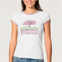 Chemise mignonne d'assistant social t-shirts