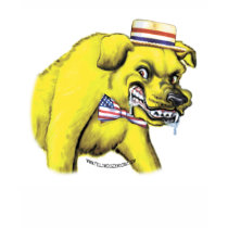 Chemise rabique de chien jaune t-shirt