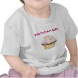 Chemise rose d'anniversaire de petit gâteau t-shirt