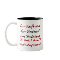 Chemises et cadeaux drôles de retraite tasse à café