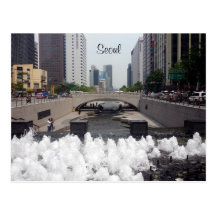 cheonggyecheon Séoul Cartes Postales