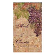 Chèques-cadeau âgés de faveur de mariage de vignob
