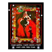 Cher Père Noël, j'ai été une fille très bonne cett Carte Postale