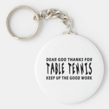 Chers mercis de Dieu de ping-pong Porte-clé