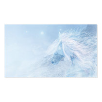Cheval bleu d'imaginaire cartes de visite