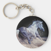 Cheval dans l'action porte-clef