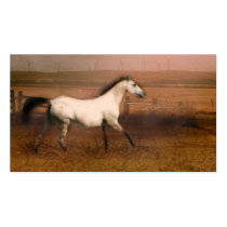 Cheval de peau de daim cartes de visite