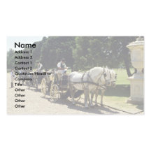 Cheval et chariot, Hampton Court, Angleterre Modèle De Carte De Visite