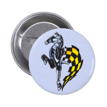 Cheval majestueux de robot badges avec agrafe