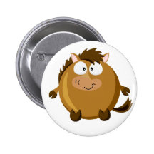Cheval mignon de cercle pin's avec agrafe
