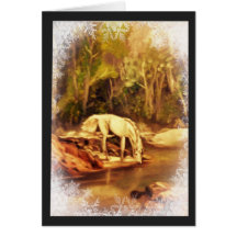Cheval mystique carte de vœux
