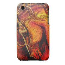 Cheval sauvage d'une couleur différente étui iPhone 3