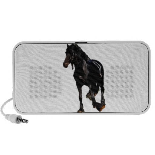Cheval tournant soudainement haut-parleur