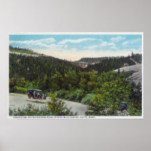 Chevalet sur Milwaukee - canyon de neuf milles Posters