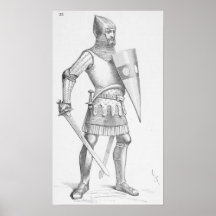 Chevalier médiéval poster