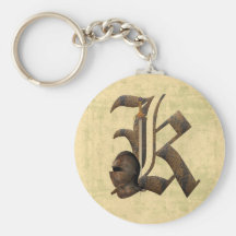 Chevaliers rouillés K initial Porte-clefs