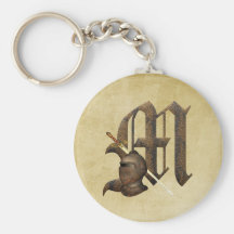 Chevaliers rouillés M initial Porte-clés