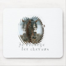 Chevaux de les de protège de Je Tapis De Souris