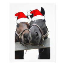 Chevaux de Noël Bristol Personnalisé