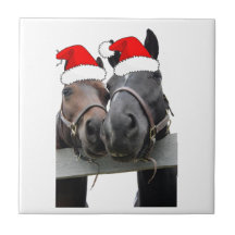 Chevaux de Noël Carreaux
