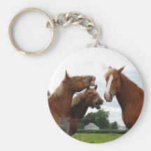 chevaux riant 1 porte-clefs