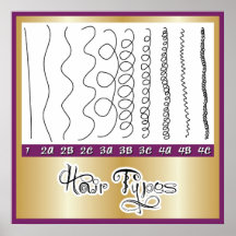 Cheveux Types1 Posters