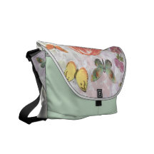 Chibi Harumi w/collage Messenger Bags