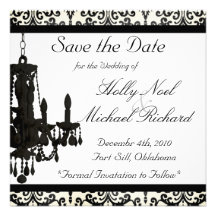chic chic de fantaisie noire et blanche de savethe invitations