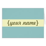 Chic Gepersonaliseerde Kaart