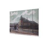 Chicago et gare ferroviaire du nord-ouest impressions sur toile