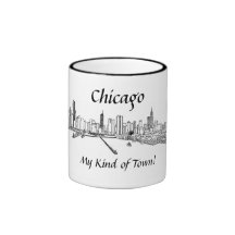 Chicago Mijn Soort de tekening van het de oeveruit Koffie Beker