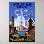 Chicago World's Fair 1934 Posters