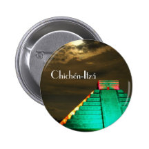 Chichén Itzá Badges Avec Agrafe