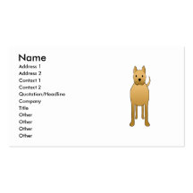 Chien bronzage de Brown. Bande dessinée Cartes De Visite Professionnelles