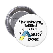 Chien d'agilité de Norwich Terrier Pin's