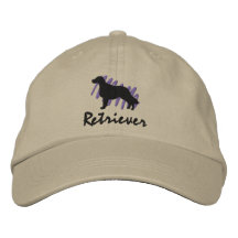 Chien d'arrêt Plat-Enduit griffonné Casquette Brodée