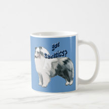 Chien de berger bleu de Merle Shetland Tasses