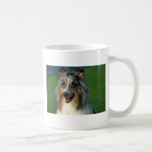 Chien de moutons bleu de Merle Shetland Tasse À Café