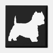 Chien de Westie (blanc) Aimant