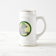 Chien-loup irlandais Stein de bière blonde alleman Mug À Café