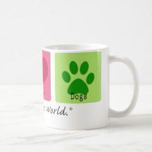 Chiens d'amour de paix mug