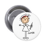 Chiffre bouton de bâton d'infirmière badge