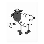 Chiffre T-shirts et cadeaux de bâton de moutons Carte Postale