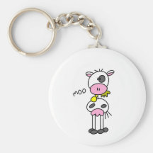 Chiffre T-shirts et cadeaux de bâton de vache Porte-clefs